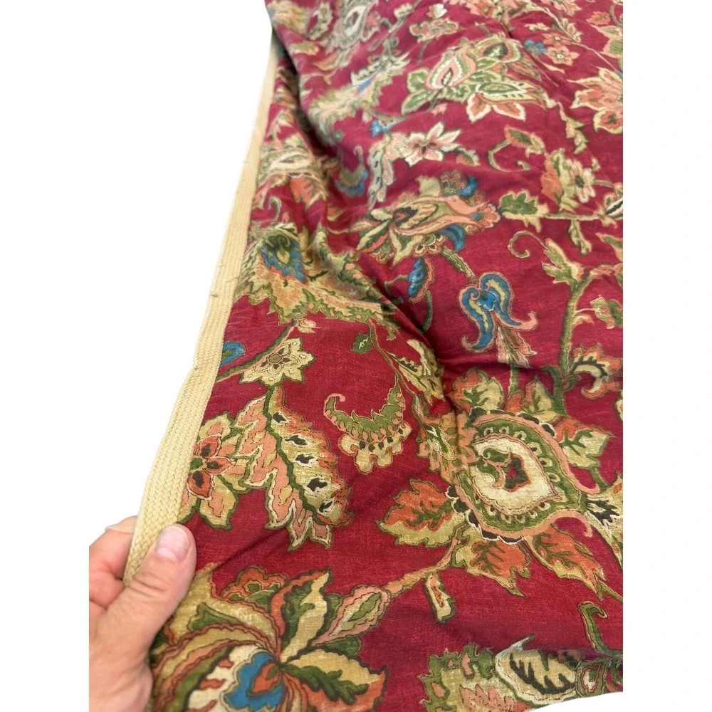 CHAPS Comforter Set with 2 Pillow Shams & Bedskirt Traditional Botanical Queen